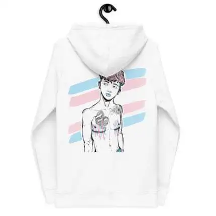 Sweat à capuche 80% coton, Beyoutifull Transgenre