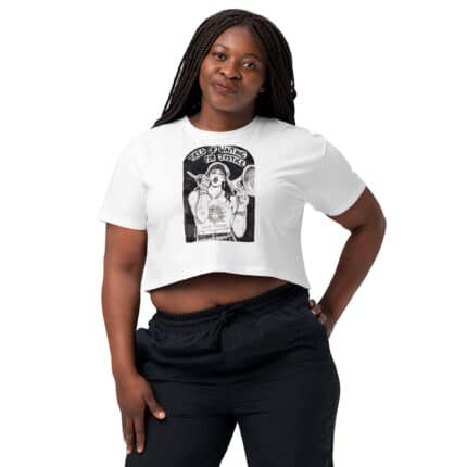 crop top engagé blanc