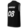 Maillot de basket personnalisable Bienvenue au Club LGBTQIA+ avec prénom et numéro personnalisés.
