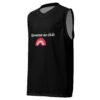 Maillot de basket personnalisable Bienvenue au Club LGBTQIA+ avec prénom et numéro personnalisés.