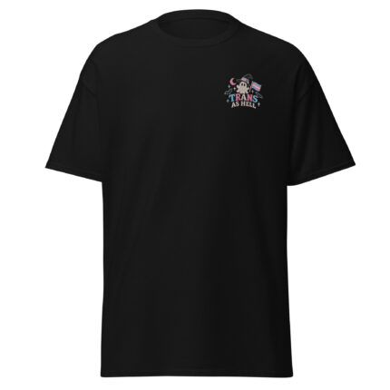T-shirt Halloween Trans As Hell brodé My Frenchie Tomboy