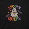 Détail broderie sweat Halloween queer et trans